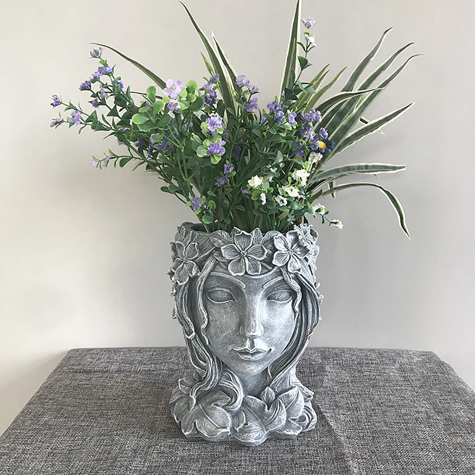 Новинка 2021 красивый каучуковый цветочный горшок в форме персонажа для офиса/дома