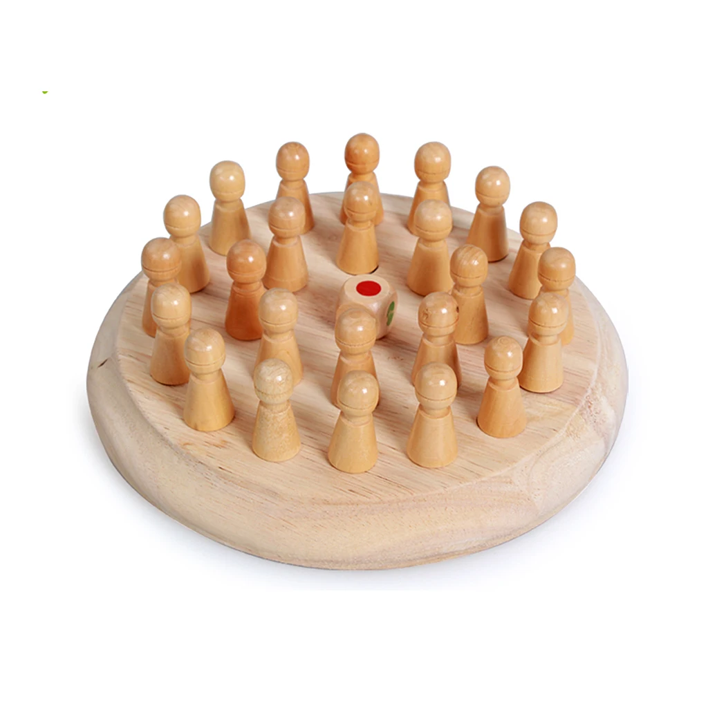 

Classic Wooden Color Memory Chess Puzzle Intelligence Game Kids Toy Gift