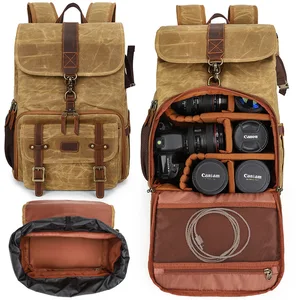 new batik canvas bag for camera waterproof dslr cameras backpack liner lens case large photo bag for nikon canon sony olympus free global shipping