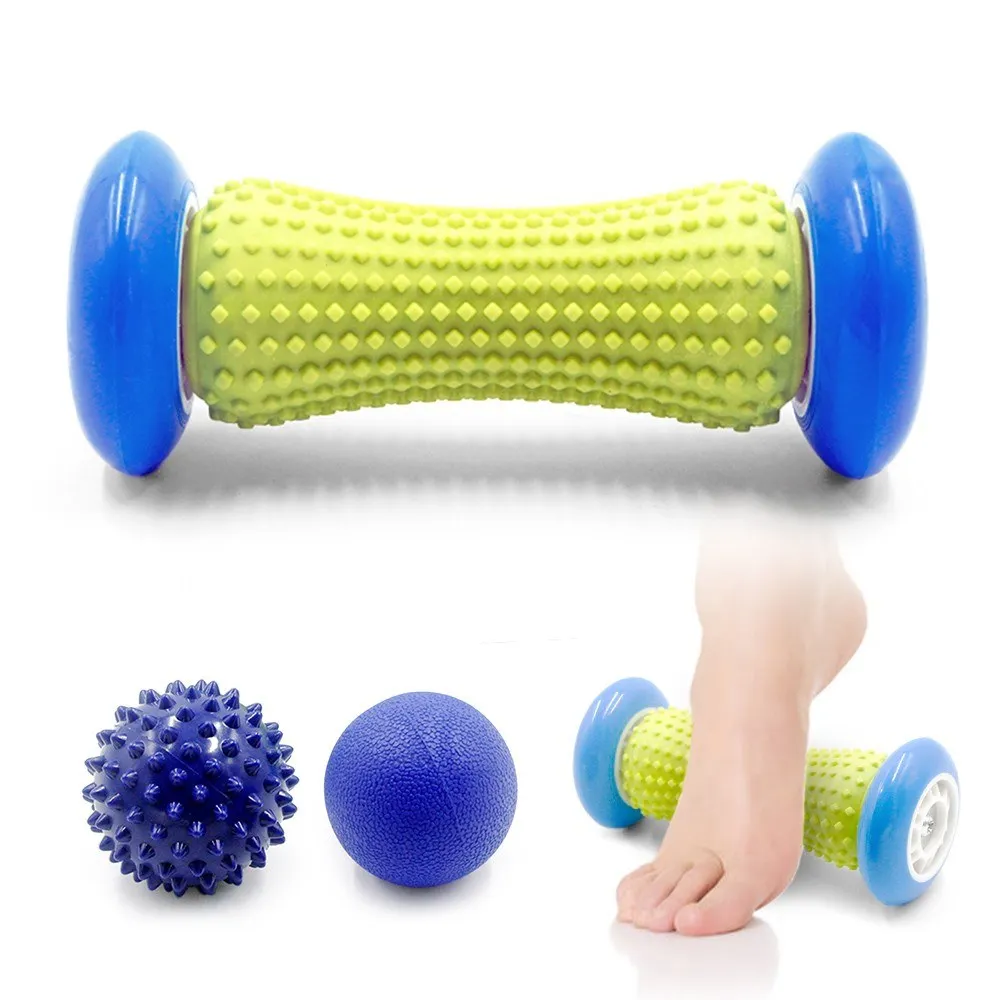 Plantar Fasciitis ролик для массажа ног с шиповидным шариком Массажный мяч рук ноги в