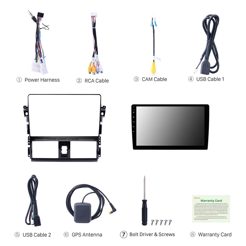 Автомагнитола Seicane 2DIN Android 8 1 10 дюйма GPS сенсорный экран стандартная головка для 2013