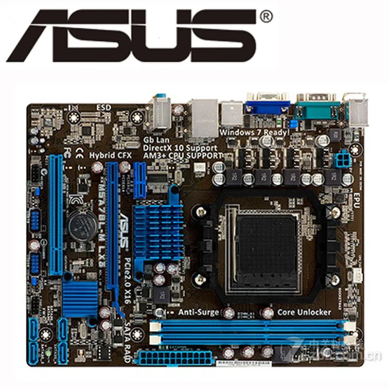 Разъем AM3 + ASUS M5A78L-M LX3 материнская плата M5A78L-M-LX3 системная M5A78L DDR3 16 ГБ для AMD 760G/780L