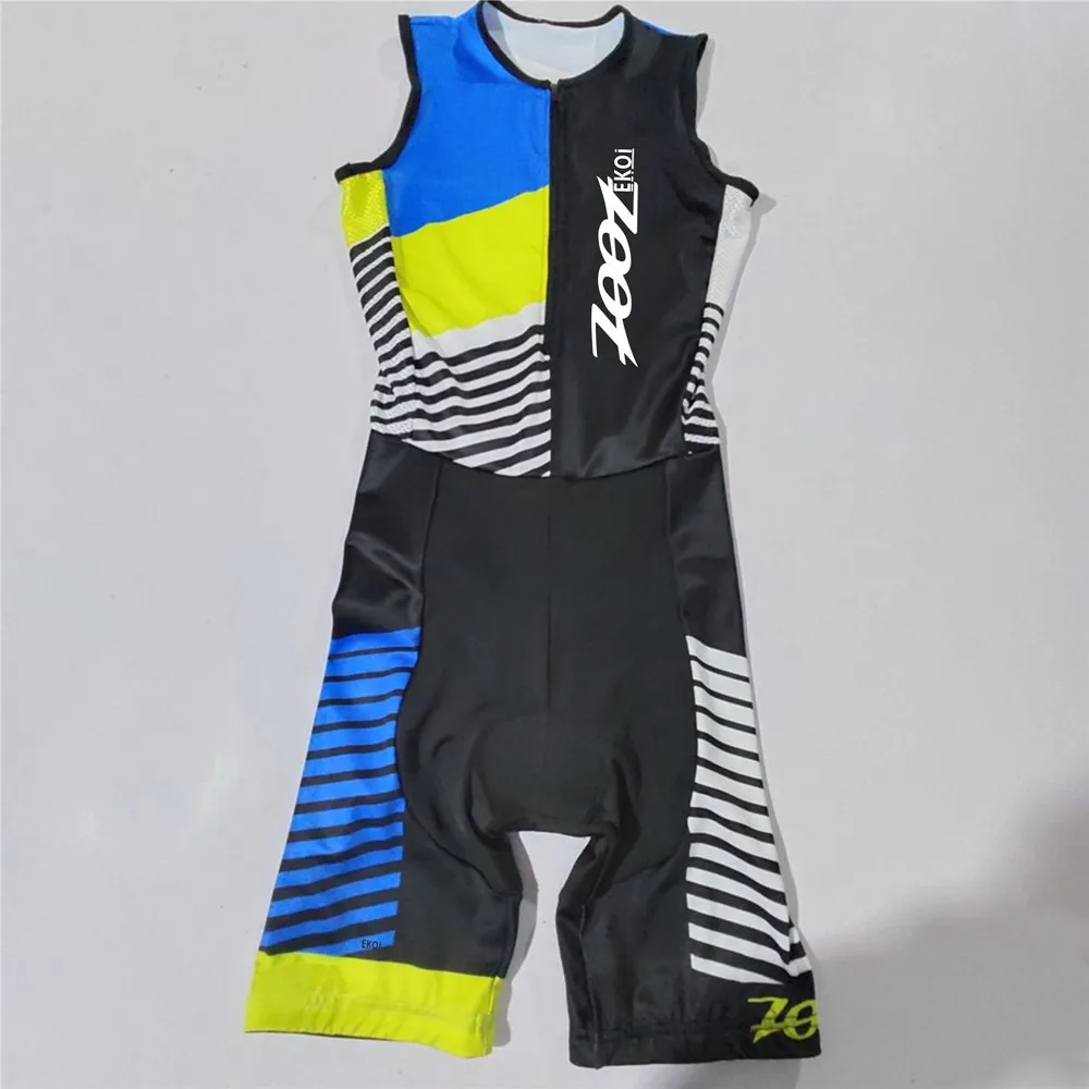 Новинка 2020 ZOOTEKOI Триатлон без рукавов skinsuit Мужская компрессионная Спортивная