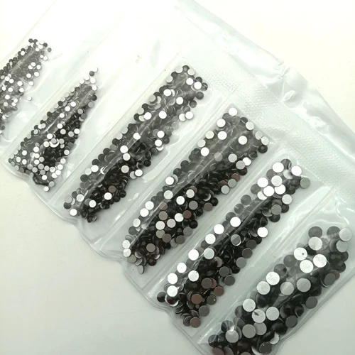 3-20 Black 1396pcs 1600 шт стеклянные стразы для нейл-арта, многоразмерные Хрустальные Стразы для ногтей, 3D украшения для нейл-арта, дизайнерские стразы, амулеты - Цвет: 3-20 Black 1396pcs