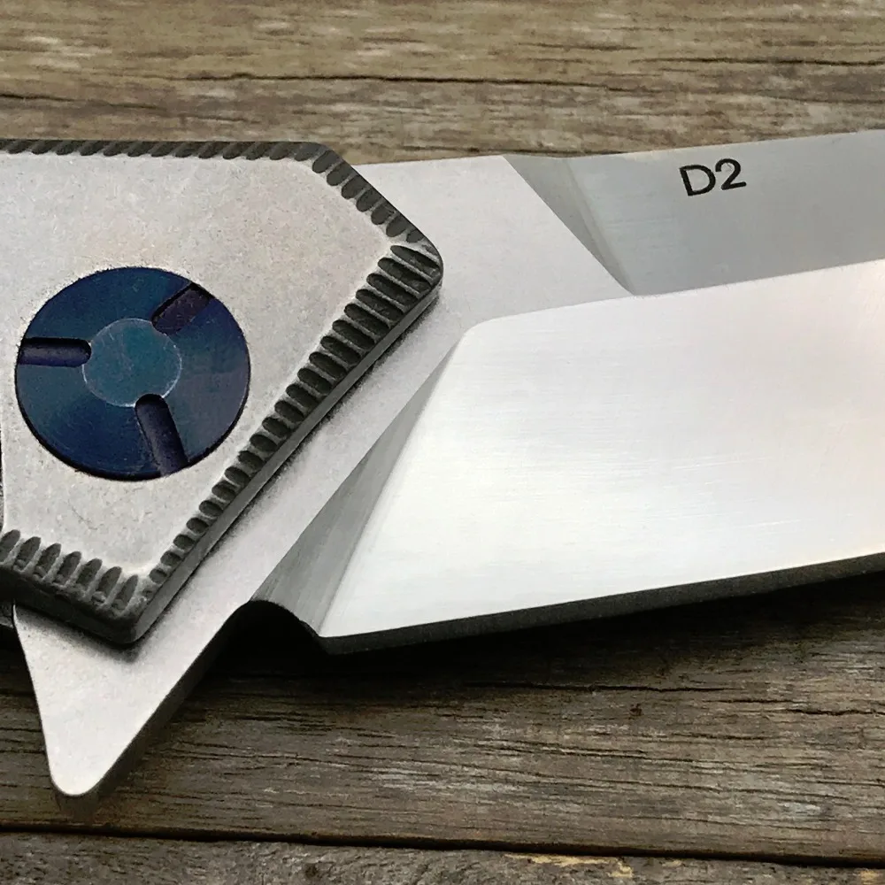 LDT шариковый подшипник синяя Луна тактический складной нож D2 лезвие стальная