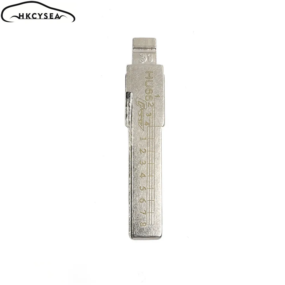 HKCYSEA гравированные линии чистые весы необработанные KD ключ лезвие 31 # HU66 для