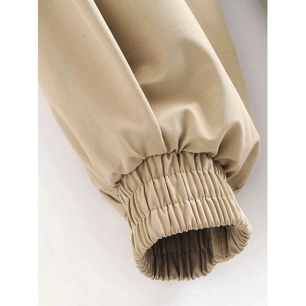 

2020 New Autumn Winter Women Long Trench Coat Lapel Collar Long Sleeves with elastic cuffs Belt Casual Women Coats Jackets