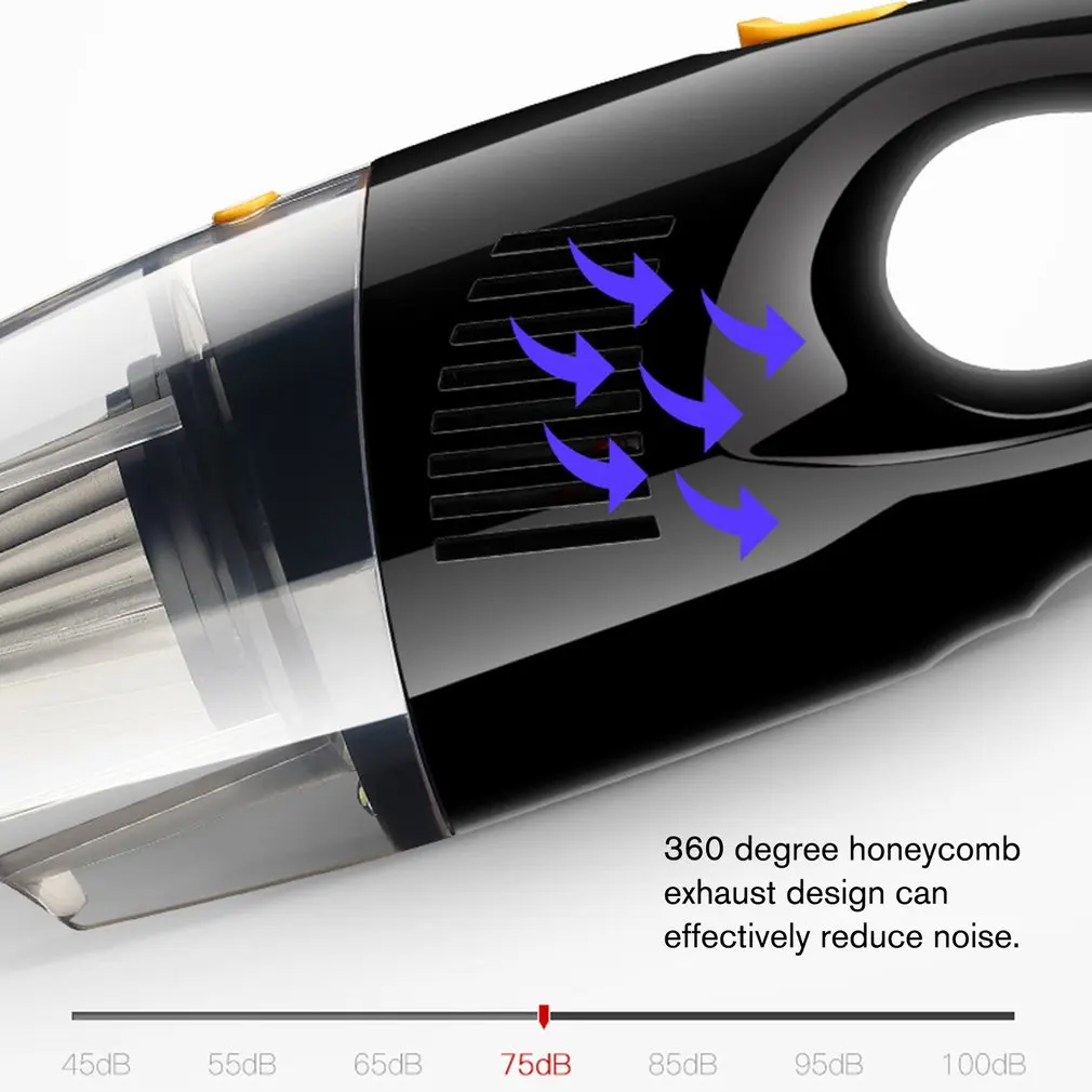 5000PA Сильный всасывания Мощность автомобильный пылесос фильтр DC 12 Вольт 120 Вт