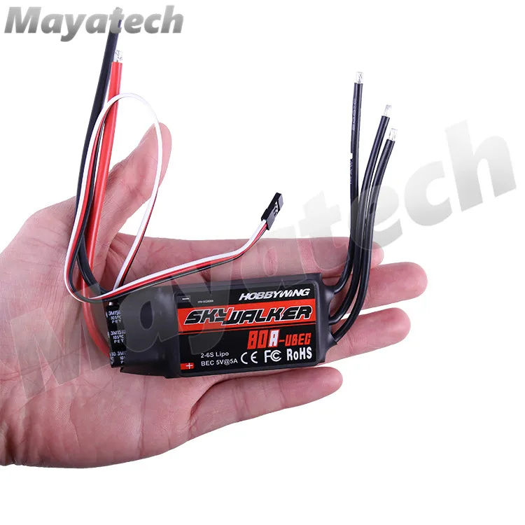 Регулятор скорости HOBBYWING Skywalker Series ESC 80 А низкое напряжение и высокое высокая