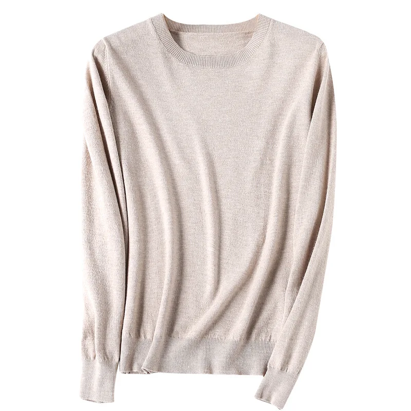 

Ladies Knitted Sweater Women Pullovers Knit Jumper Spring Autumn Basic Women Sweaters Pullover Soft Slim Fit Female Knitwear Top