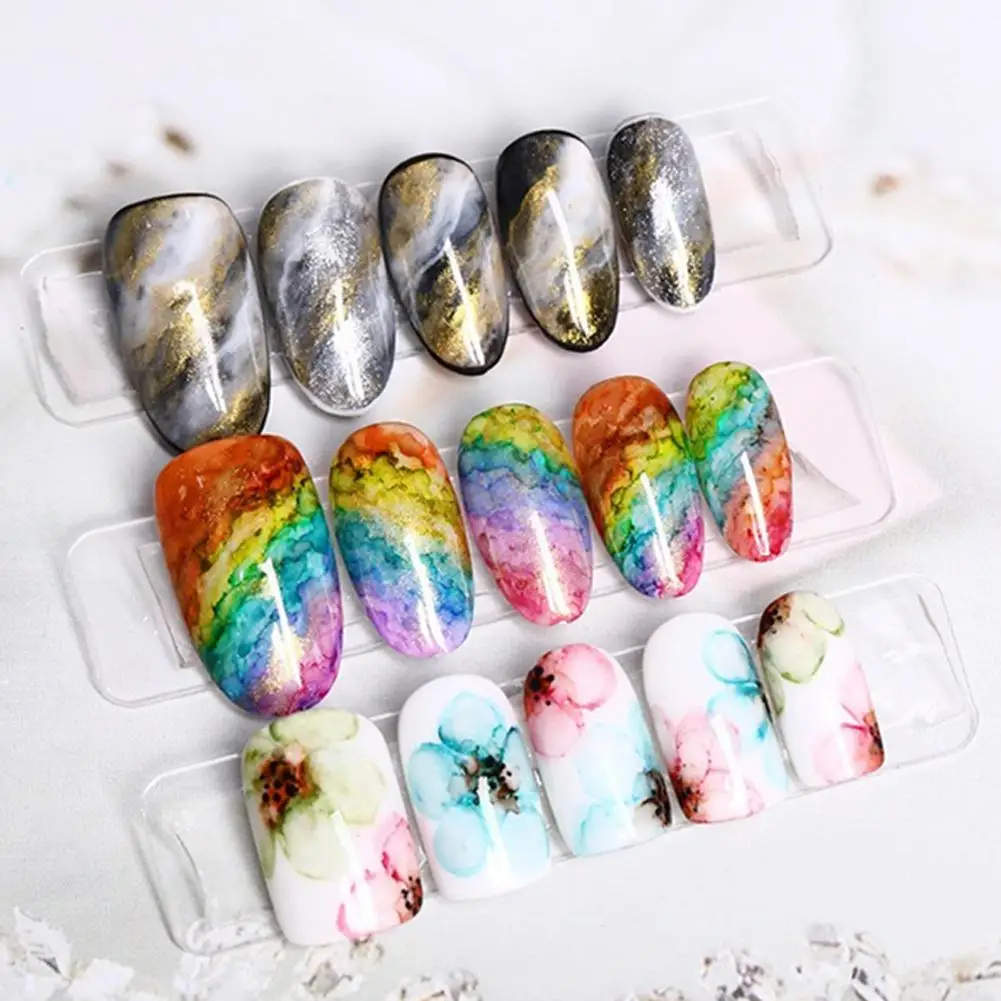 Вода цвет чернил Цветущий лак для ногтей дымчатый эффект цветной гель жидкий