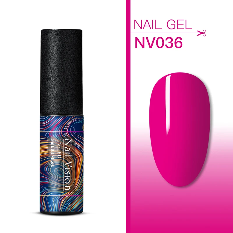 S06631 Nail Vision, 176 цветов, чистый цвет, набор гель-лаков, UV Vernis, полуперманентный, впитывающий, 5 мл, Гель-лак для ногтей, маникюра - Цвет: S06631