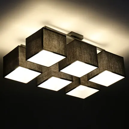 Скандинавский Европейский Простой тканевый потолочный светильник s 4/6/9 для