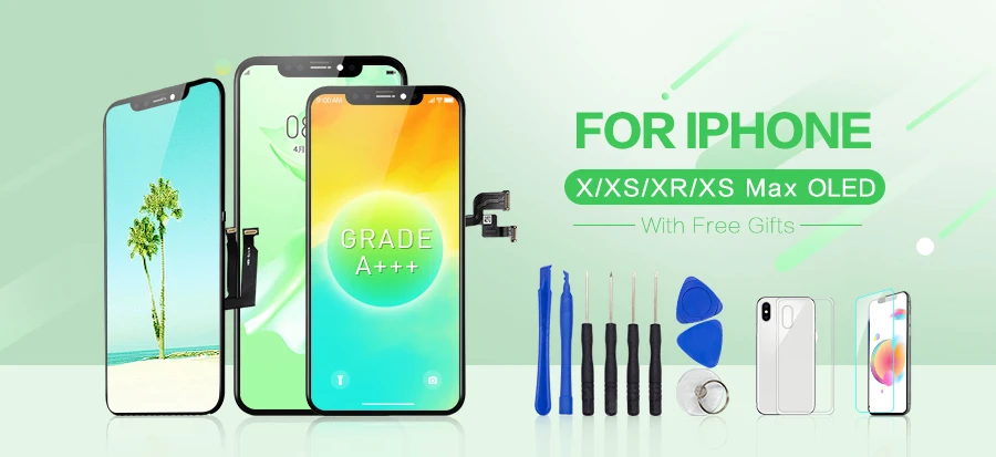 Черный OEM экран для iPhone X XS Max XR XS lcd OLED экран сменный дисплей с 3D кодирующий преобразователь сенсорного экрана в сборе+ подарок