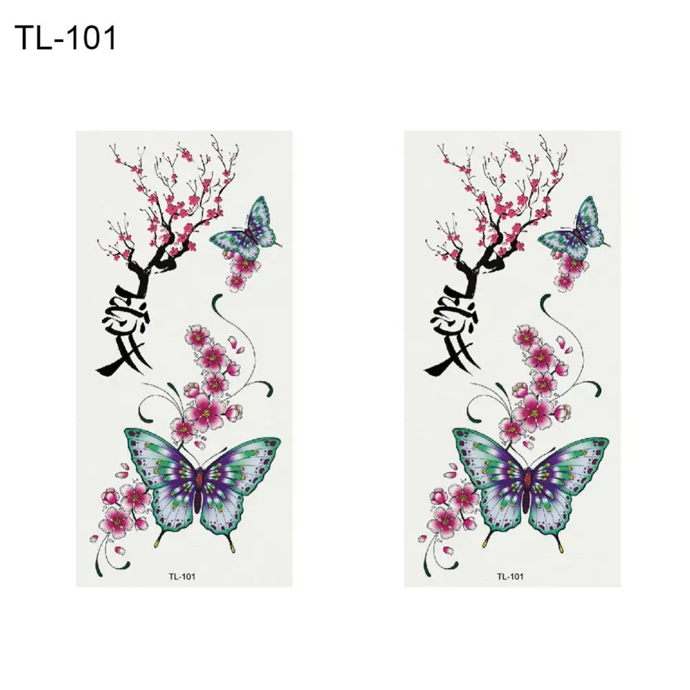 

Hot Fashion Tattoo Women Sexy Flower Temporary Tattoos Sticker Waterproof Body Decor Decal Tools Newest Temporary Tattoos