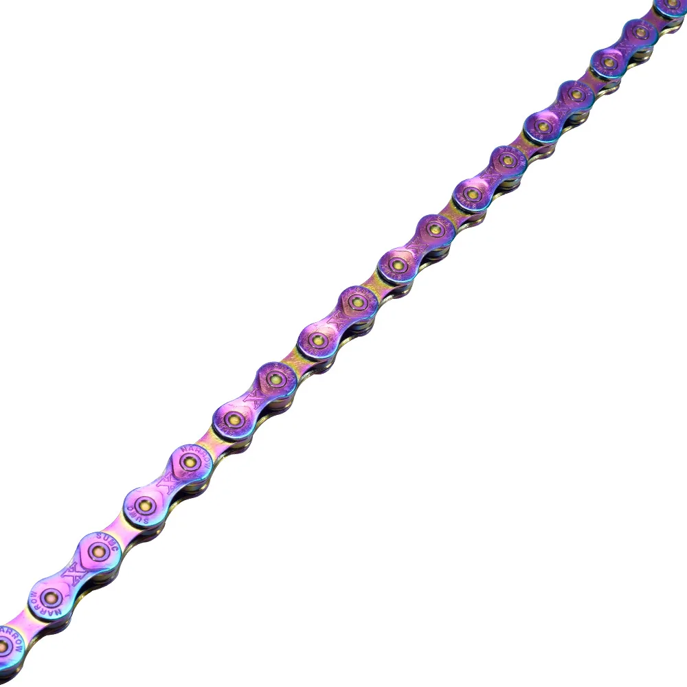 SUMC 9 10 11 12 speed Colorful Bicycle Chain X9 X10 X11 X12 MTB Mountain Road Bike Rainbow For Shimano Sram Campagnolo | Спорт и