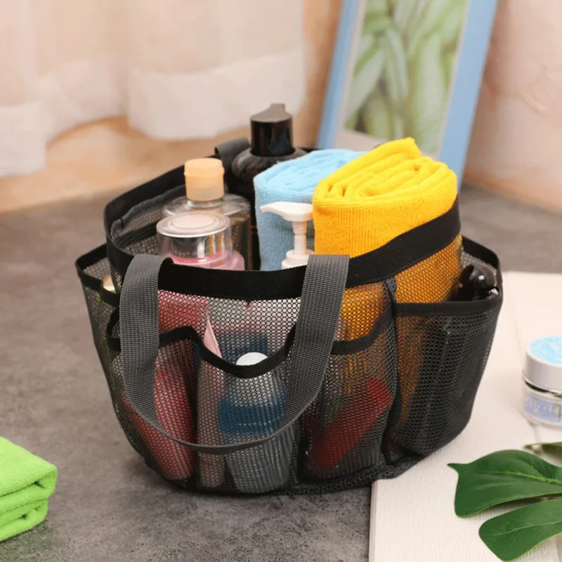 

Portable Bathroom Organizer Storage Bag Cosmetic Bag Mesh Shower Box Toilet Bag Shower Bag Beach Bag Bathroom Accessories