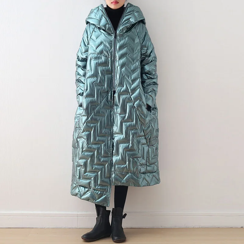 Женские пуховые пальто Johnature модные 2021 зимние новые с капюшоном длинным рукавом