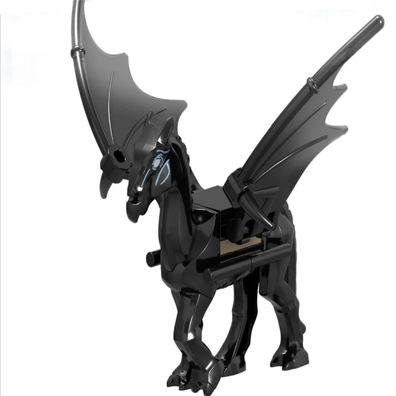 Замок Cerberus собака животные Волшебная лошадь Thunderbird Aragog Occamy Thestrals Basilisk конструктор