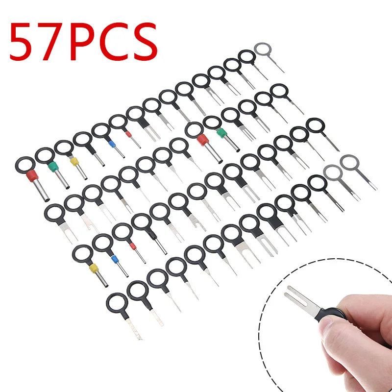 

New Arrivals 57pcs Set Pin Ejector Wire Kit Extractor Auto Terminal Removal Connector Kit Repair Hand Tools