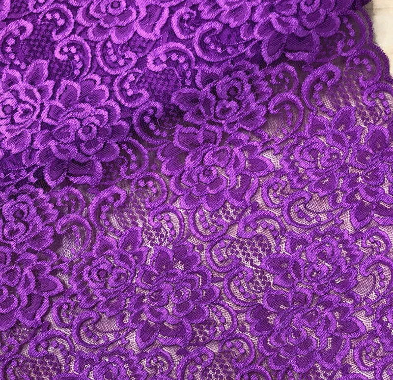 Эластичная кружевная тесьма с цветочным рисунком 10 ярдов 30 см | Дом и сад