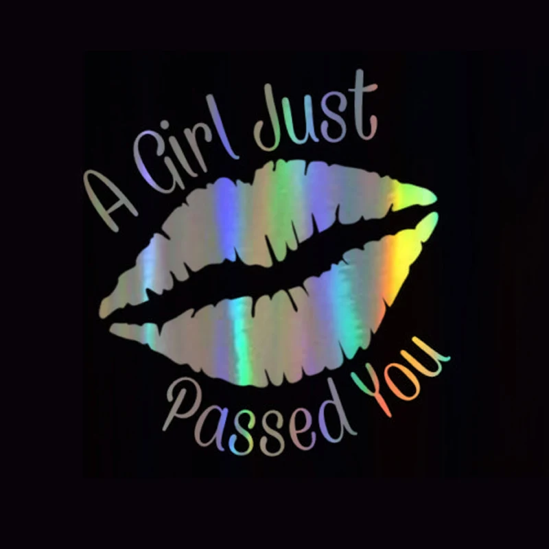 Автомобильная виниловая наклейка WaveHands 10 9 см * 11 4 женская и Женская в форме рта