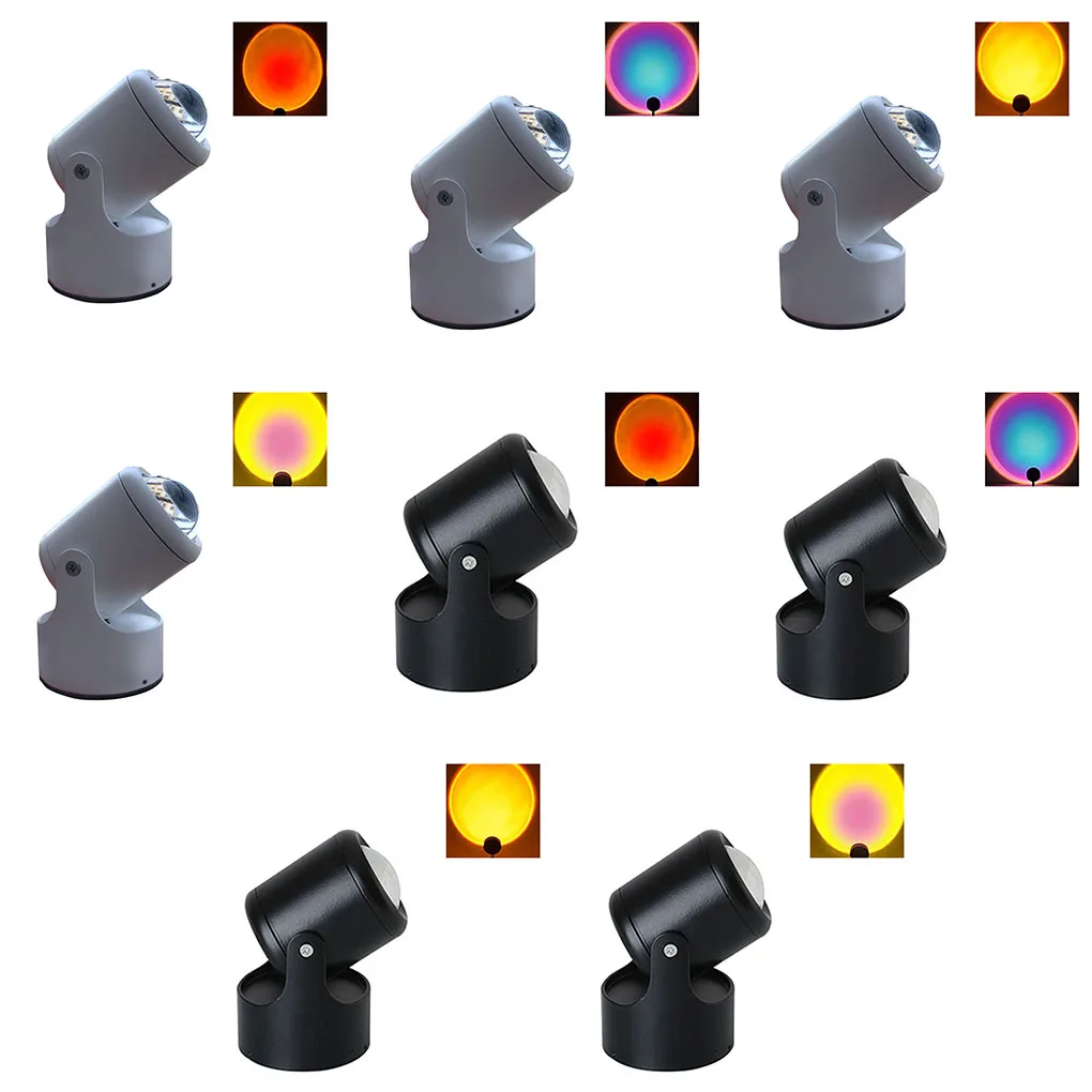 

USB Sunset Projection Lamp Rainbow LED Light Colorful Night Lights Decorative Projection Party Home Atmosphere Decor Lighting