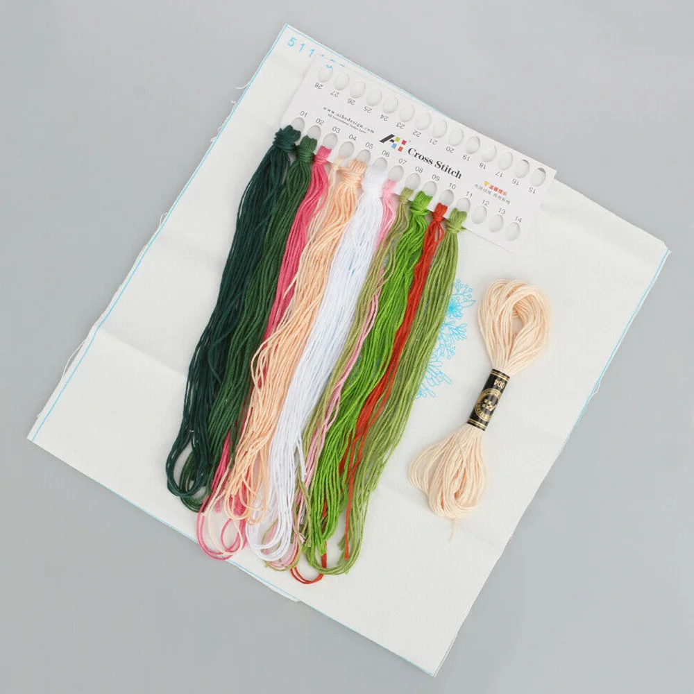 Растительный стартер крестиком набор хлопковый красивый ремесленный красочный