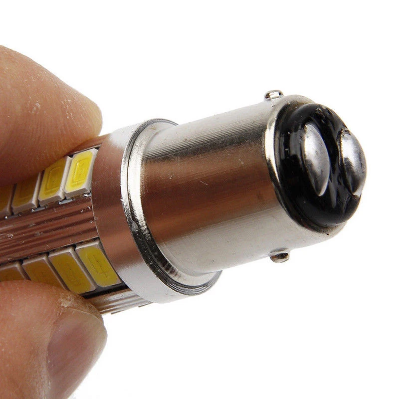 2pcs DC 12V BA15D 1157 33SMD белый светодиодный светильник заднего хода для автомобиля |