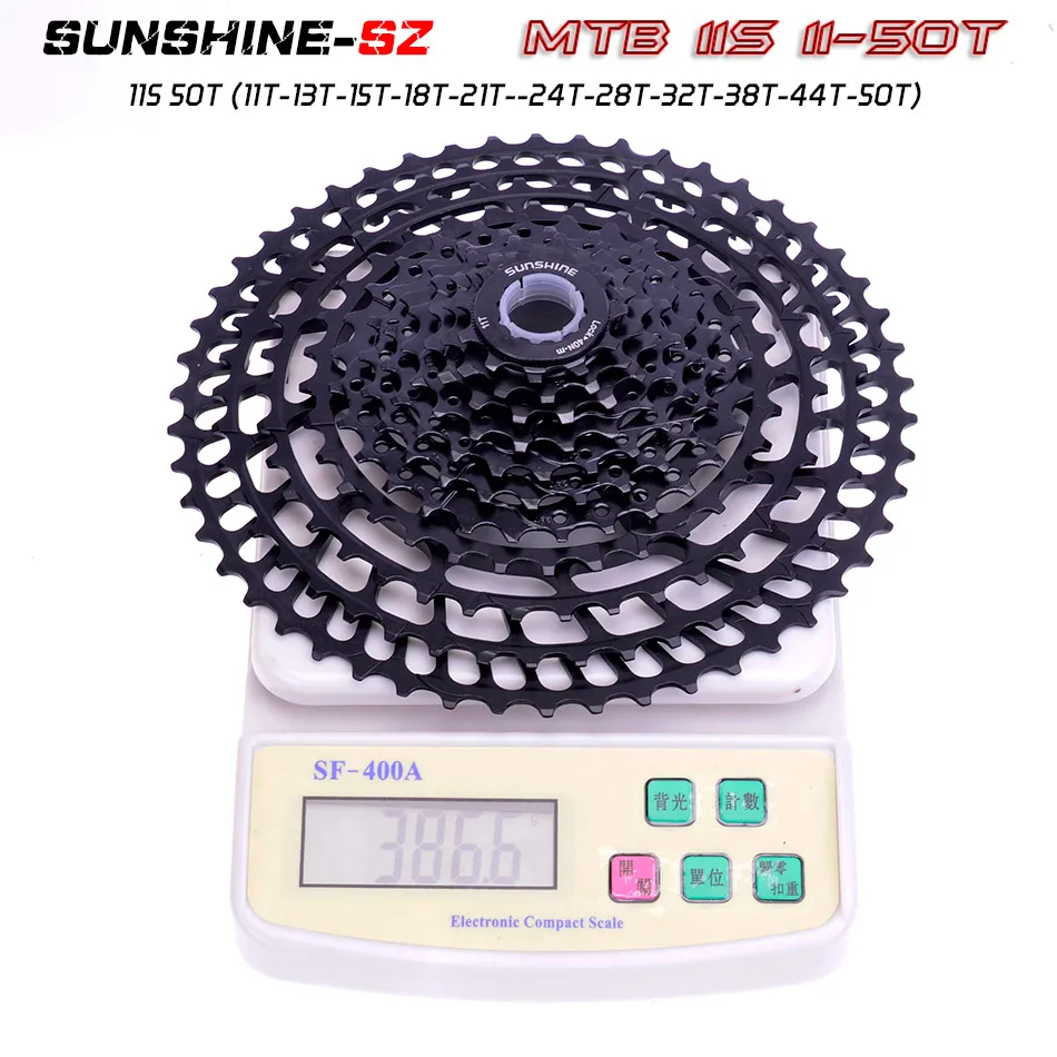 SUNSHNE MTB 11 Geschwindigkeit 11-50 t кассетт 365 г ультралайхт Fahrrad Freilauf 11 t Fahrrad Teile Berg мех shimano M9000 M800