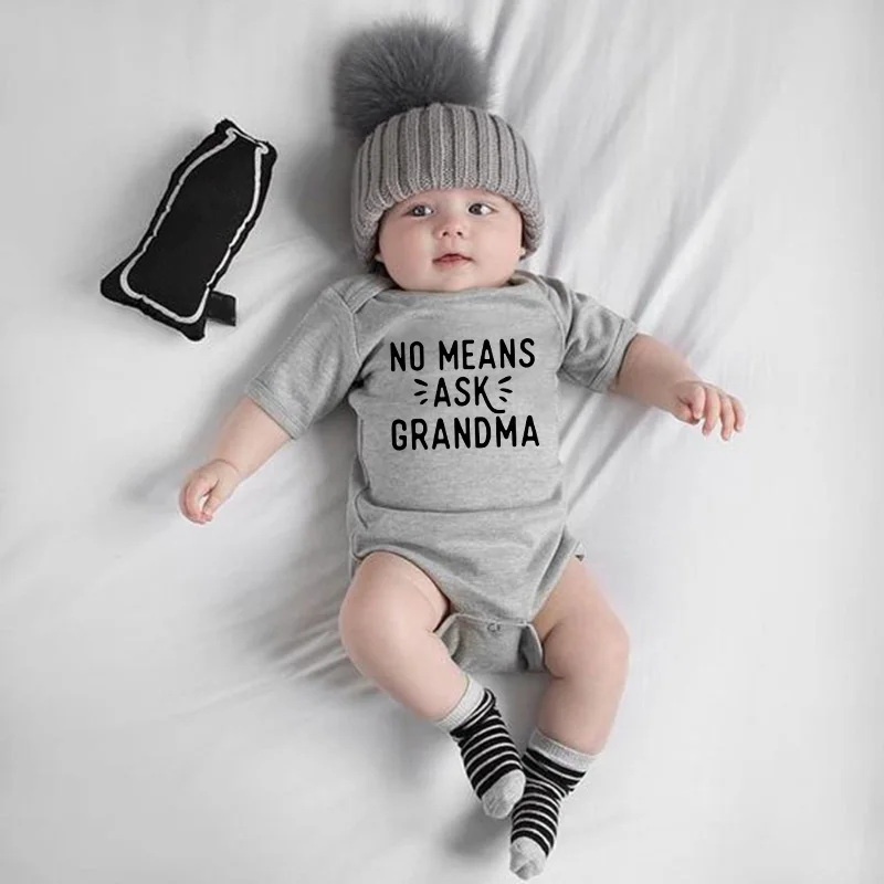 Никоим образом не просите бабушка для малышей Одежда мальчиков и девочек с