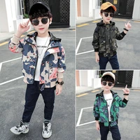 camouflage jacket spring autumn coat outerwear top children clothes kids costume teenage school boy clothing high quality