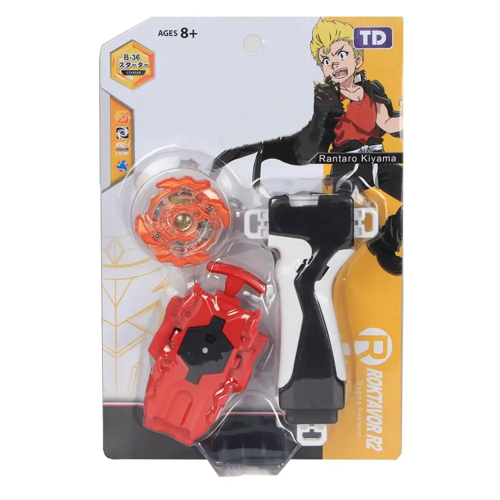 Игрушки Gyro Beyblades Burst с пусковым устройством для детей руль и рукоятка цветной