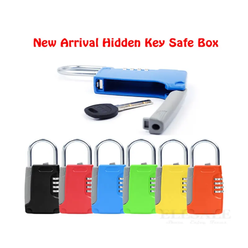 

Multifunctional metal padlock, high quality 4 digit code lock, mini padlock, hidden key safe