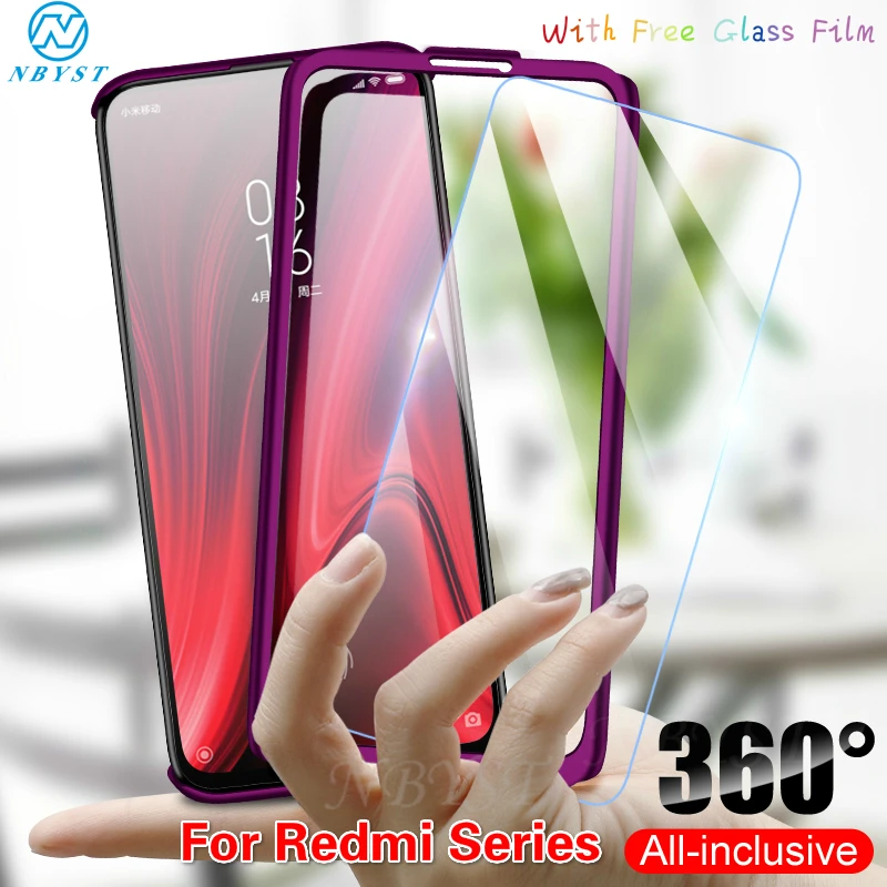 360 Защитный чехол на весь экран для Xiaomi Redmi 9T 9 9A 9AT 9C NFC 8A 7A 6A 5A 5 Plus S2 Note 9S 8T iPhone 7 6 iPad Pro
