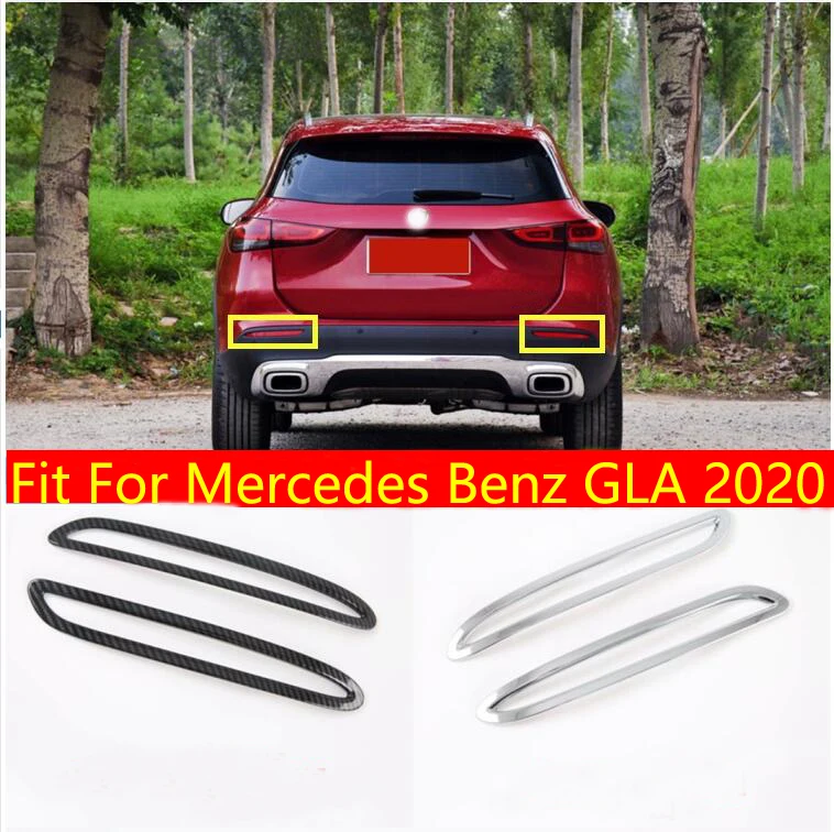 

Для Mercedes Benz GLA 2020 Противотуманные фары крышка Накладка ABS хром задний противотуманный светильник покрытие автомобиля-Средства для укладки волос
