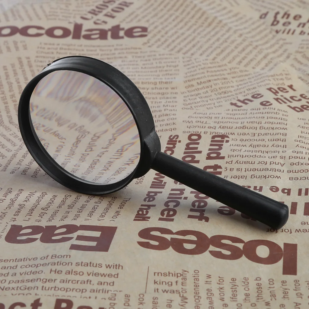 Увеличительное стекло 60 мм ручная Лупа 5X увеличительное для чтения|Лупы| |