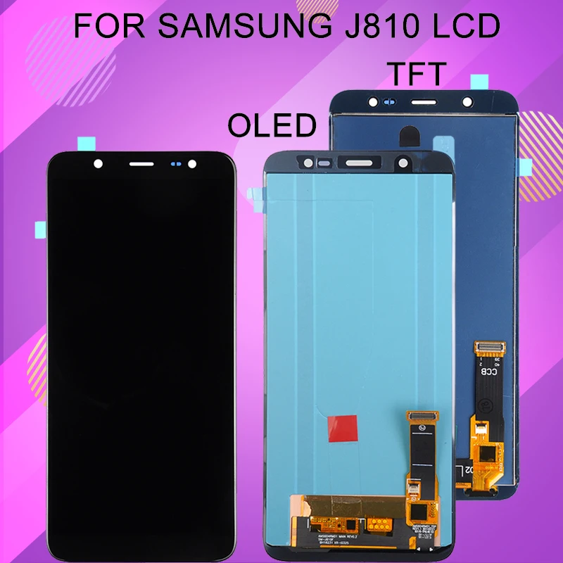 Фото Catteny 6 0 дюймов для Galaxy J810 ЖК дисплей Samsung J8 2018 сенсорный экран дигитайзер сборка J810F