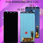 Catteny 6,0 дюймов для Galaxy J810 ЖК-дисплей для Samsung J8 2018 ЖК-дисплей сенсорный экран дигитайзер сборка J810F дисплей Бесплатная доставка