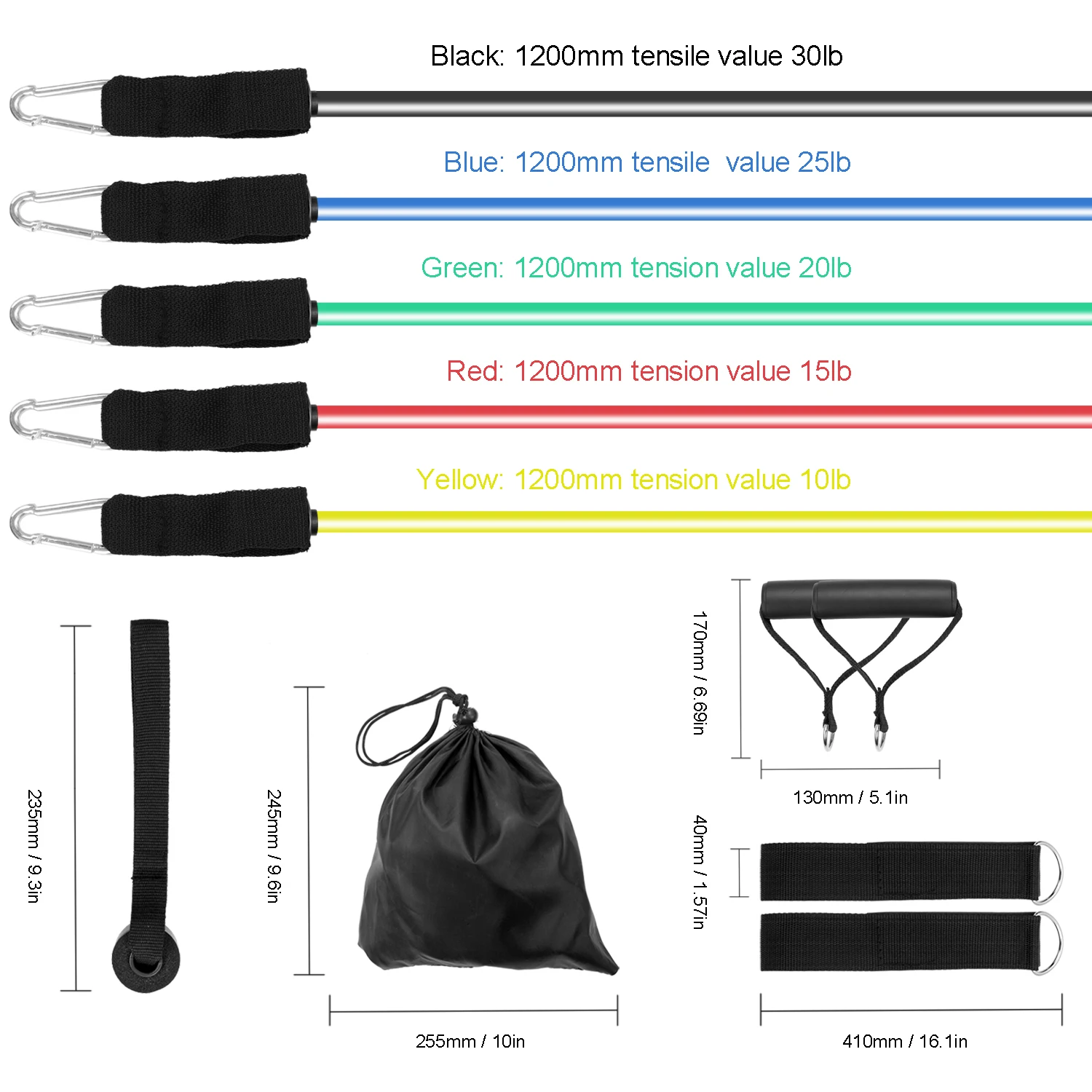 Эластичные ленты для фитнеса йоги 11 шт./компл. | Спорт и развлечения