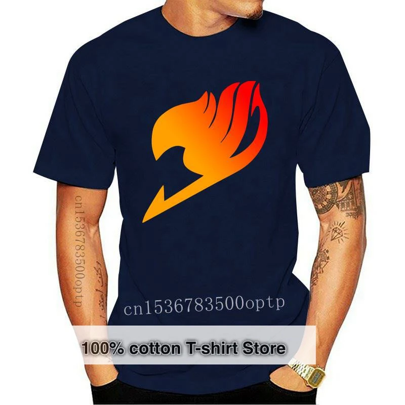 

Мужская Трикотажная футболка с рисунком героев мультфильма манга Сказочный хвост 50/50, оригинальная Приталенная футболка из 100% хлопка, разм...