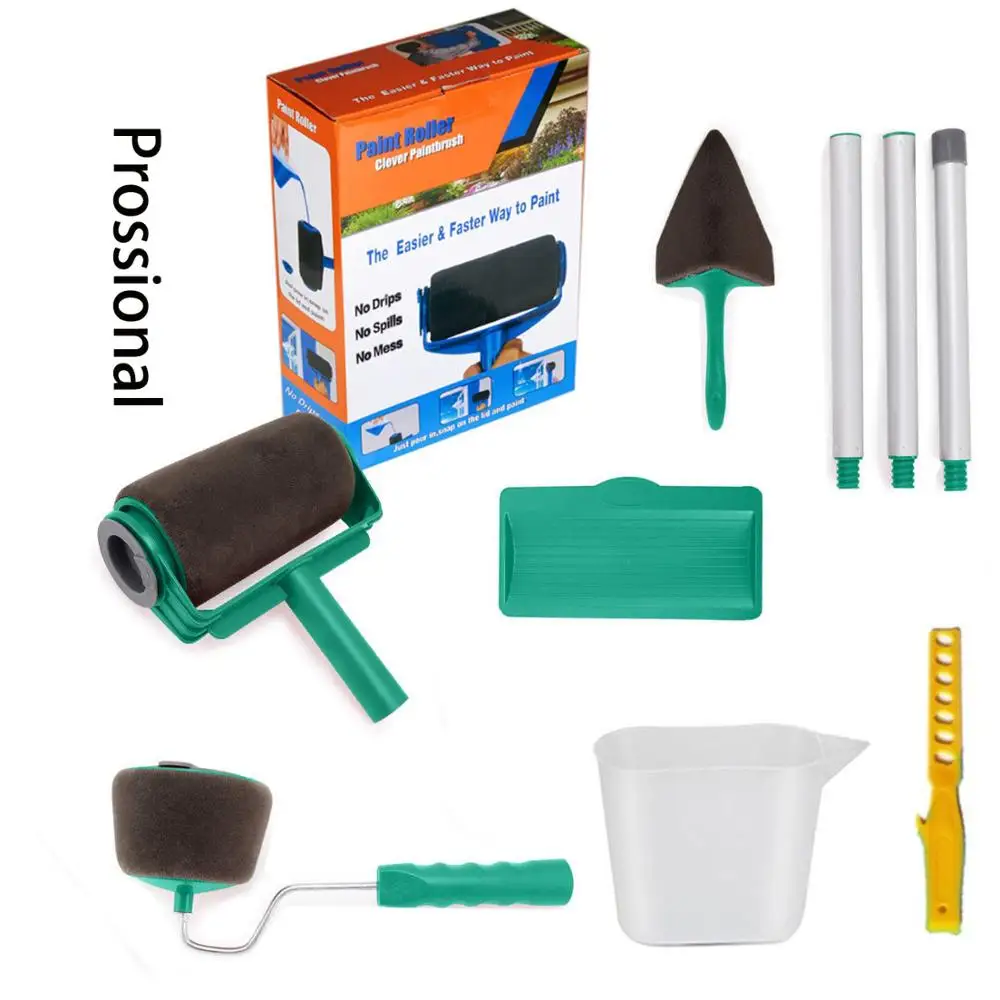 Новые бесшовные краски бегунок Pro роликовая щетка ручка инструмент