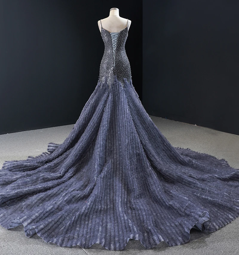 J66943 jancember mermaid formal dress women v-neck spaghetti strap sequin grey evening gown dresses long платье женское вечерние