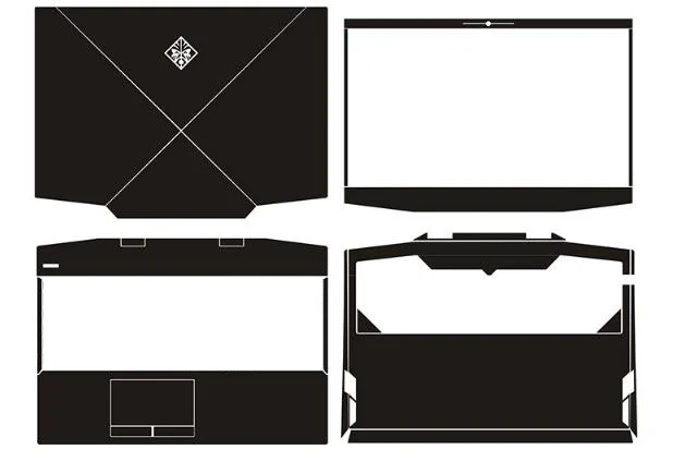 Наклейка из углеродного волокна для ноутбука HP OMEN 15 dh0145tx dh0146 dh0144tx dh0002ng dh0147tx dh0010nl