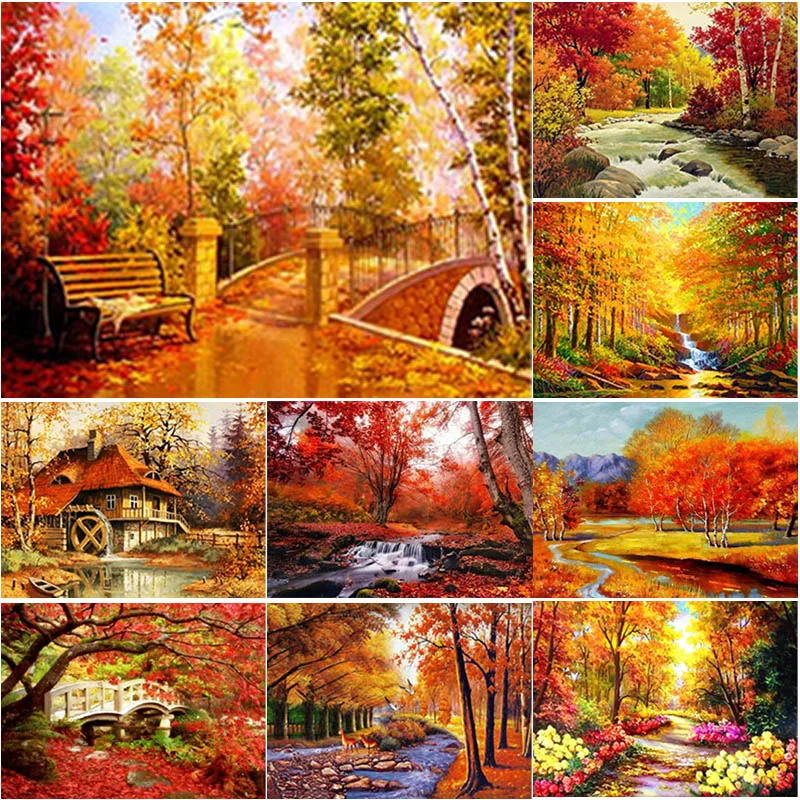 

5D DIY Diamond Painting Snow Scene Diamond Embroidery Tree Scenery Cross Stitch Manual Gift Full Square Round Drill Home Decor