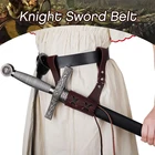 Средневековый меч пояс ножны, скаббард с держателем для взрослых Для мужчин в виде рыцарь боевой костюм с оружием Рапира кольцо ремень кобура
