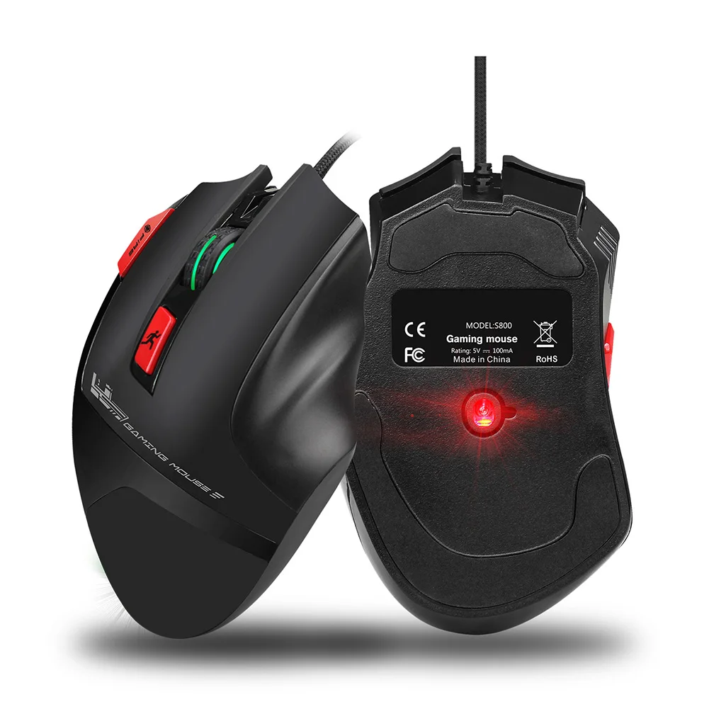 Профессиональная оптическая игровая мышь высокого класса семь видов светящейся
