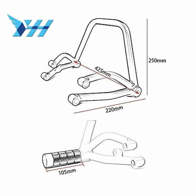 Черная подклетка для заднего пассажирского трюка Yamaha MT09 FZ09 MT FZ 09
