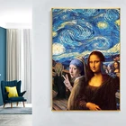 Серьги под звездным жемчугом, Девушка Ночная Картина на холсте, постеры и принты на стене, художественные картины для гостиной