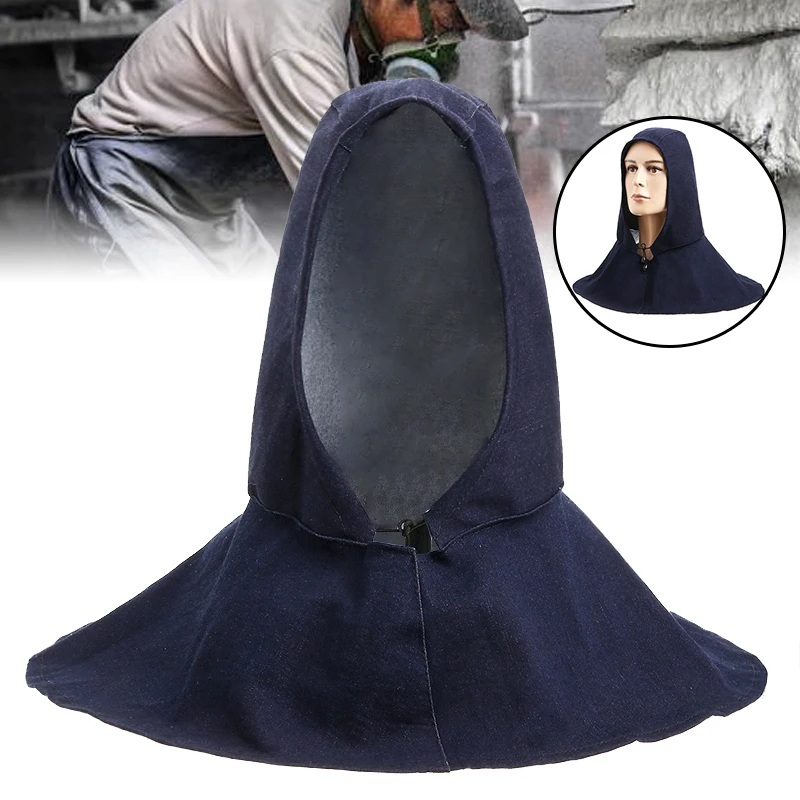 Джинсовая синяя фонарь головной пламенный шлем шляпа сварочная головка Шейная